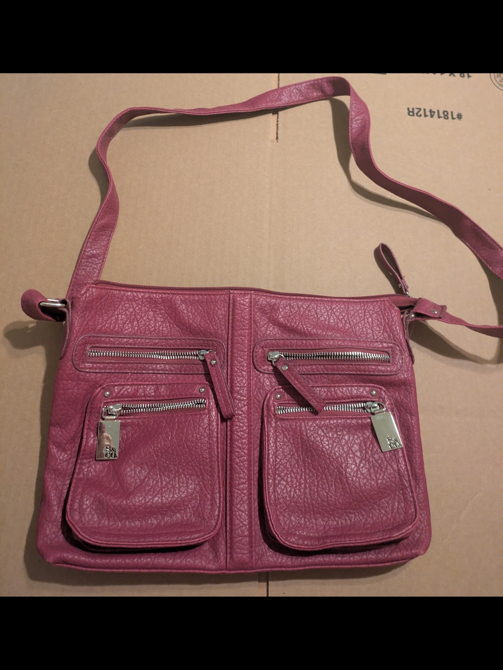 Style & Co Faux Leather Red Bag
